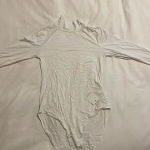 White Long Sleeve Bodysuit